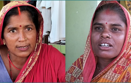 फूलुकुमारी (बायाँ) र विमलाकुमारी महतो